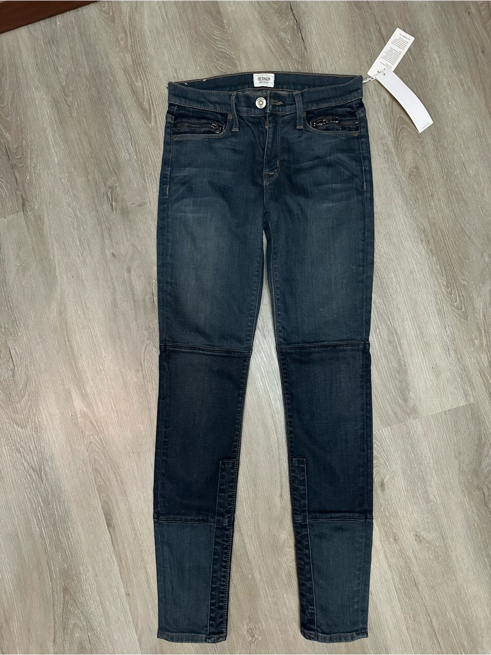 Hudson Jeans Women's Dark Indigo Panel Skinny Jeans